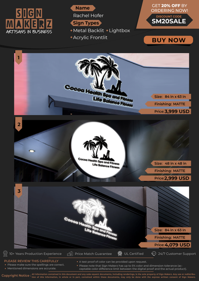 Business Signs for Rachel Hofer