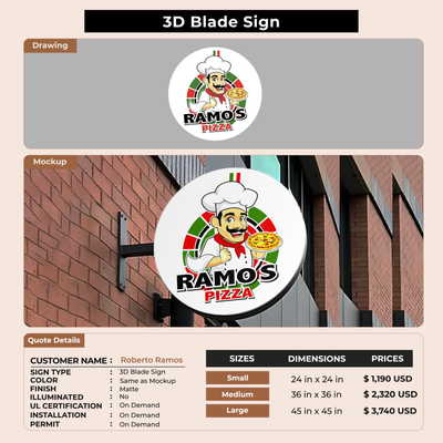 Custom Signs for Roberto Ramos