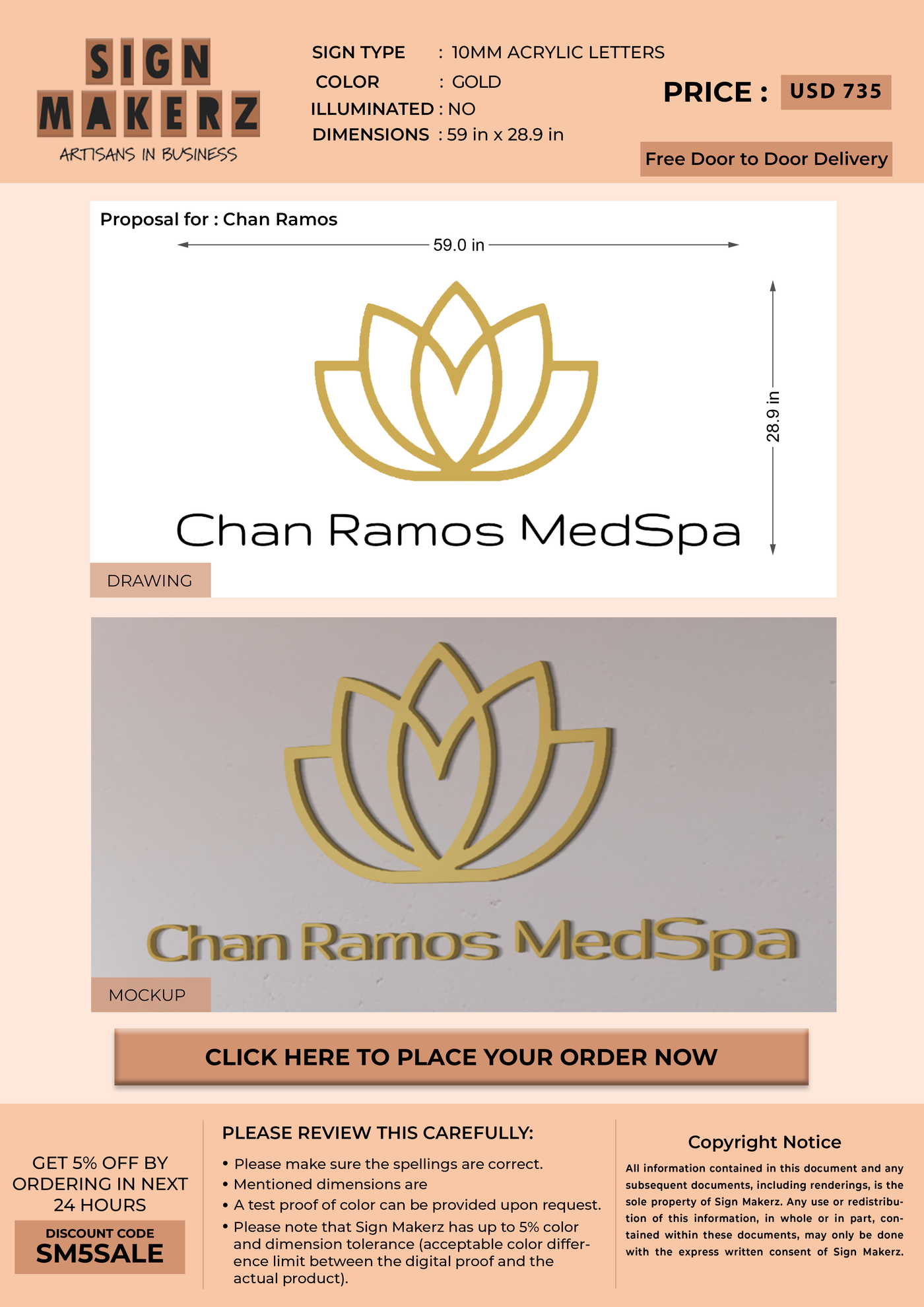 Business signage for Chan Ramos