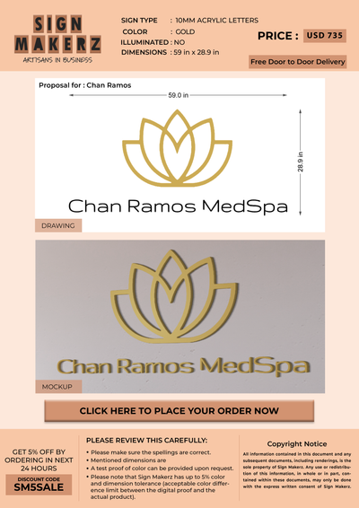 Business signage for Chan Ramos