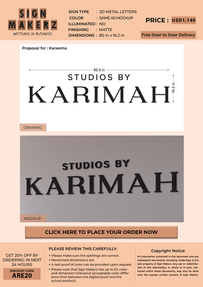 Business Signs for Kareema