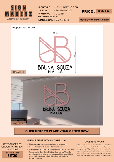 Business Signs for Bruna