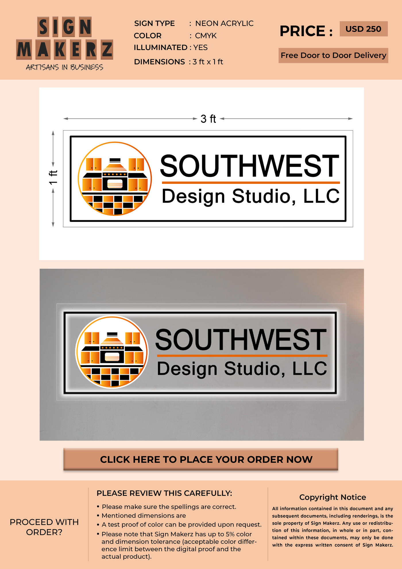 Business signage for Stephanie Cabrera