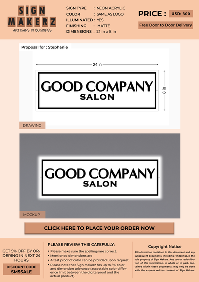 Business Signs for Stephanie