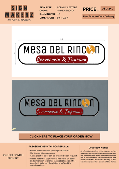 Custom Signs for Moises Mendoza