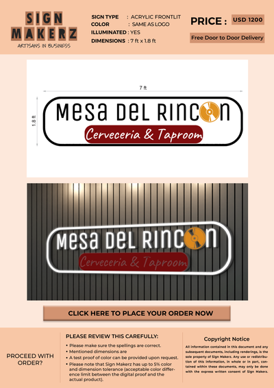 Custom Signs for Moises Mendoza