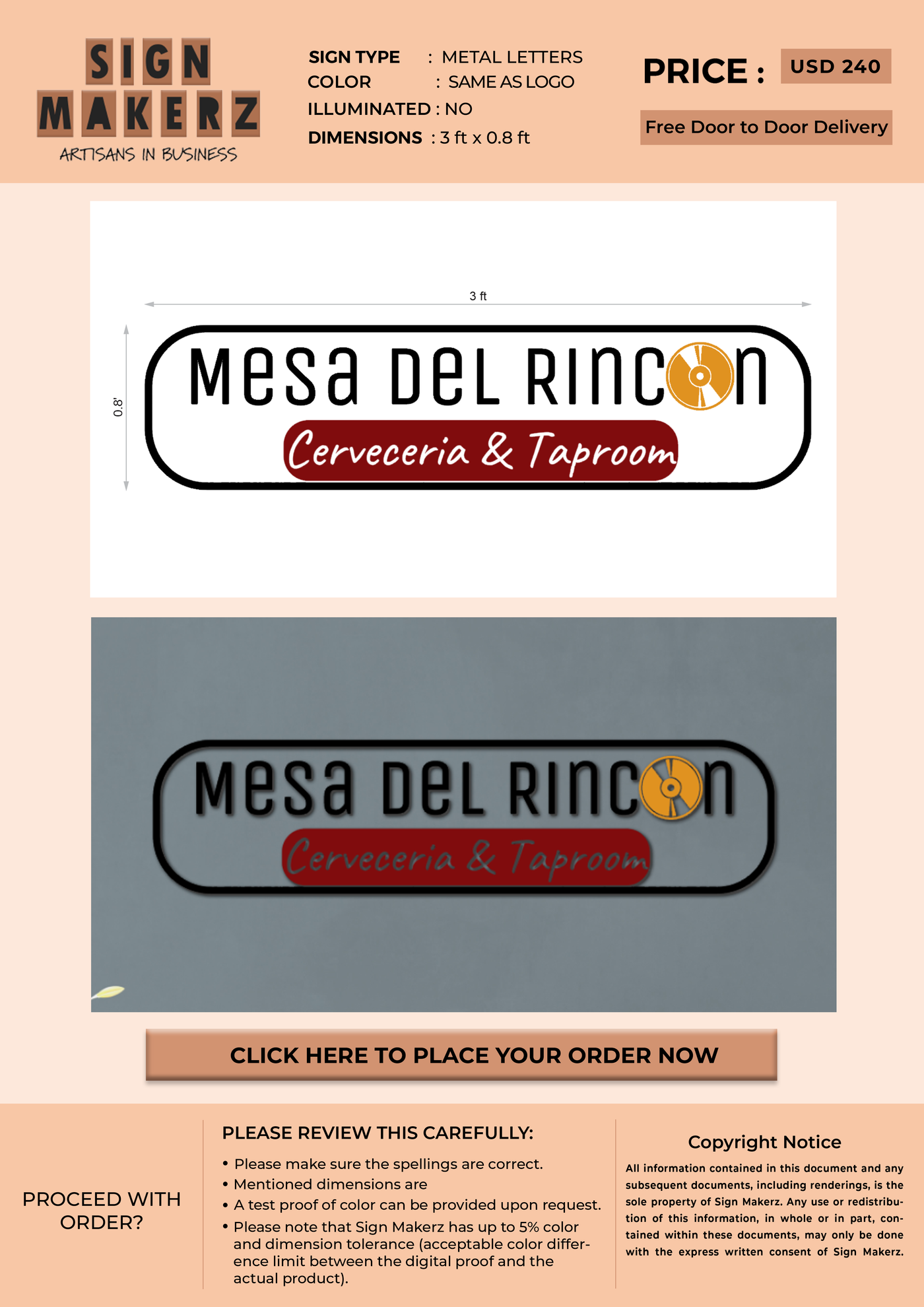 Custom Signs for Moises Mendoza