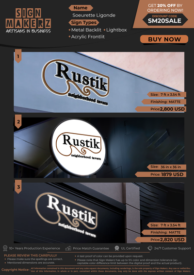 Business Signs For Soeurette Ligonde