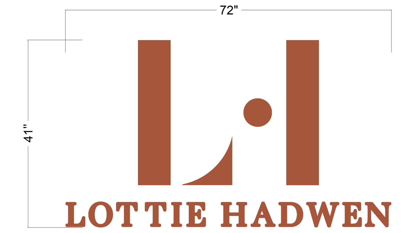 3D Metal Backlit Sign for Lottie Hadwen