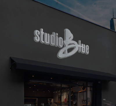 Business Signs for Studio Blue