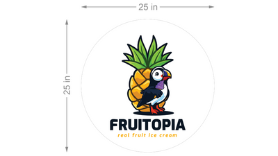 Business signage for Fruitopia aka Jessica Hoganson