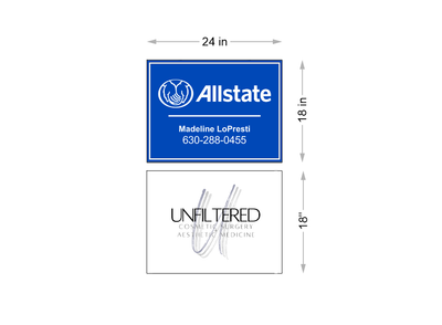 2 tier blade sign for Madison Lake-Wickham