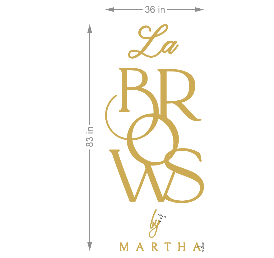 5mm metal sign for Martha Serrano