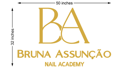 3D Metal Backlit sign for Bruna Assunção