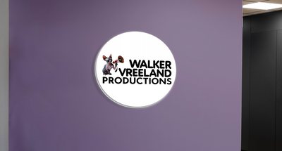 Business signage for Walker Vreeland