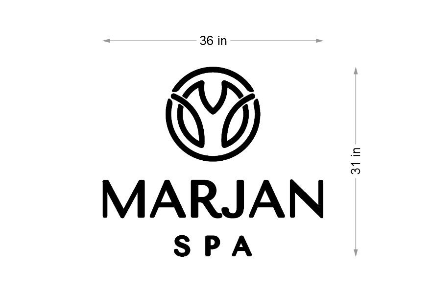 3d metal backlit for Marjan