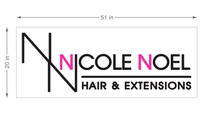 3d metal backlit with backboard for Nicole Lee