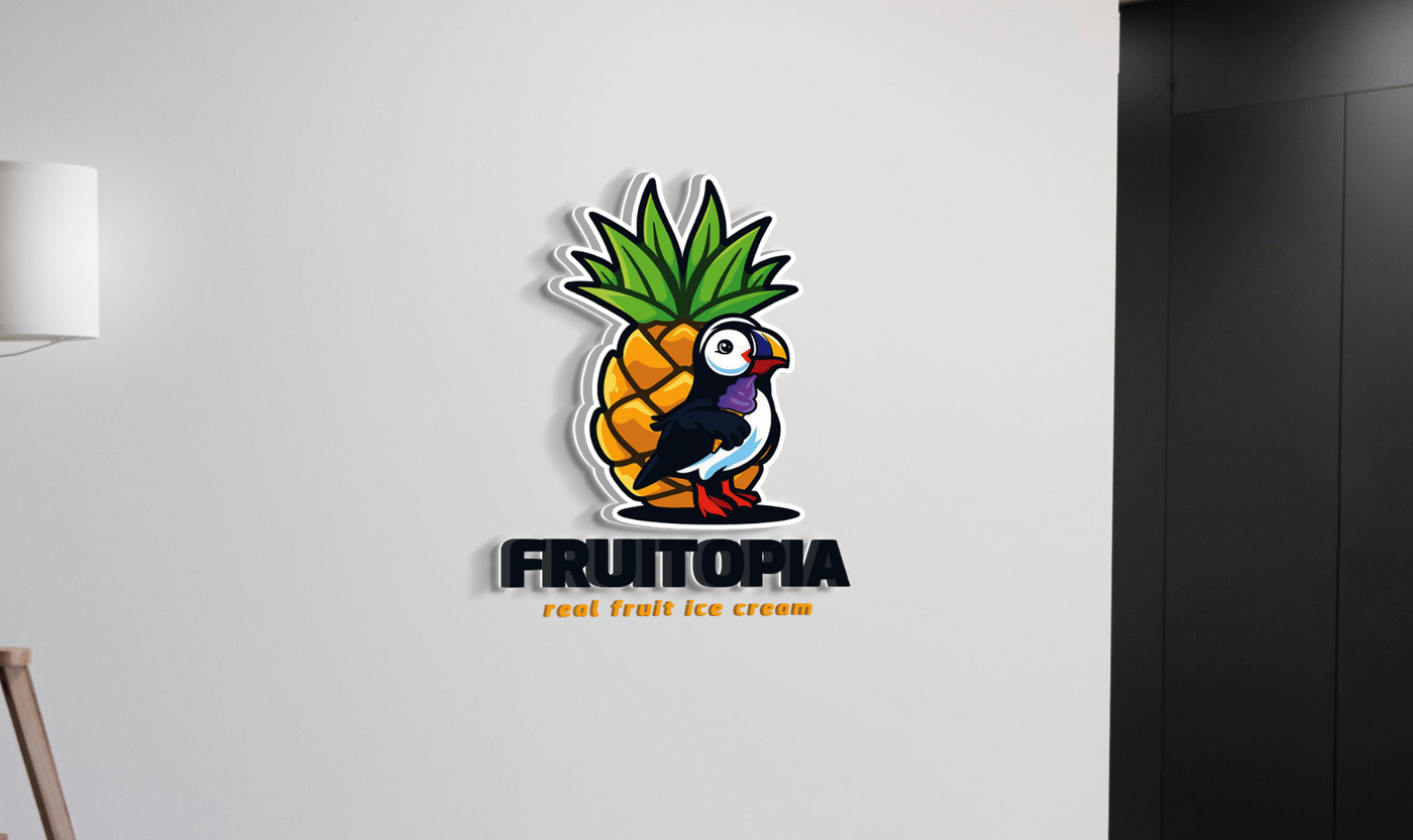 Business signage for Fruitopia aka Jessica Hoganson