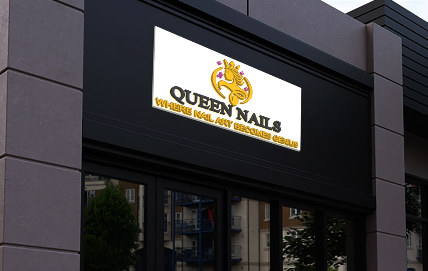 business signage for Queen Nails Art