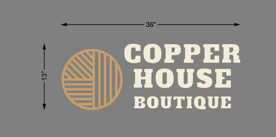 Custom Signs For Copper House Boutique