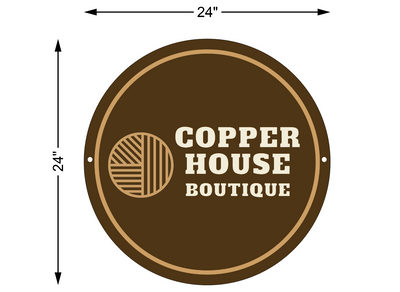 Custom Signs For Copper House Boutique