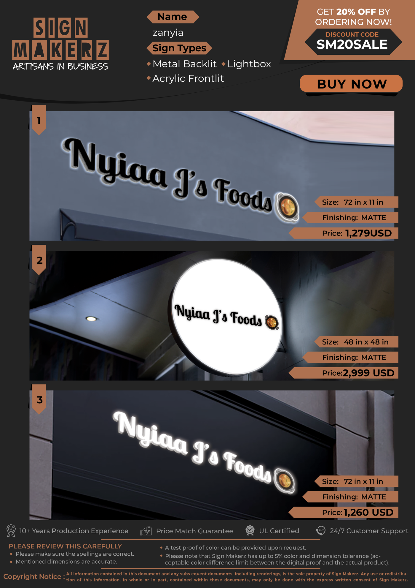 Business Signs for zanyia